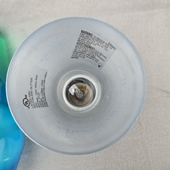 Schylling Lava Lamp XL 16.3 Inch Ocean Blue Green Tested & Works Home Decor - Picture 8 of 9